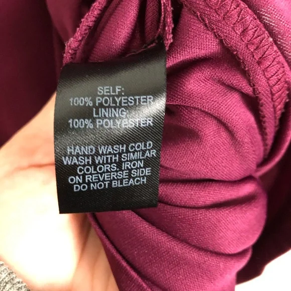 Lulus Chiffon Mini Skater Dress Burgundy Size Small Cocktail Fit & Flare - Picture 6 of 8